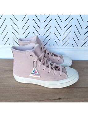 ❤️Converse Chuck 70 Hi Suede Pink Sz 7 Mens Shoes Fleece Lining Sneakers A07901C